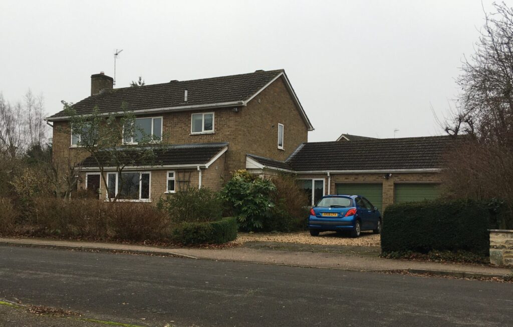 Photo of house from street for a retrofit project in Oakahm, Rutland
