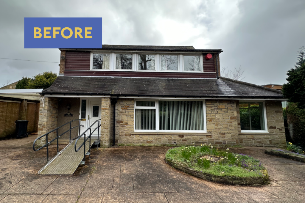 External photo of Glenaire in Edgerton, Huddersfield before the retrofit renovation